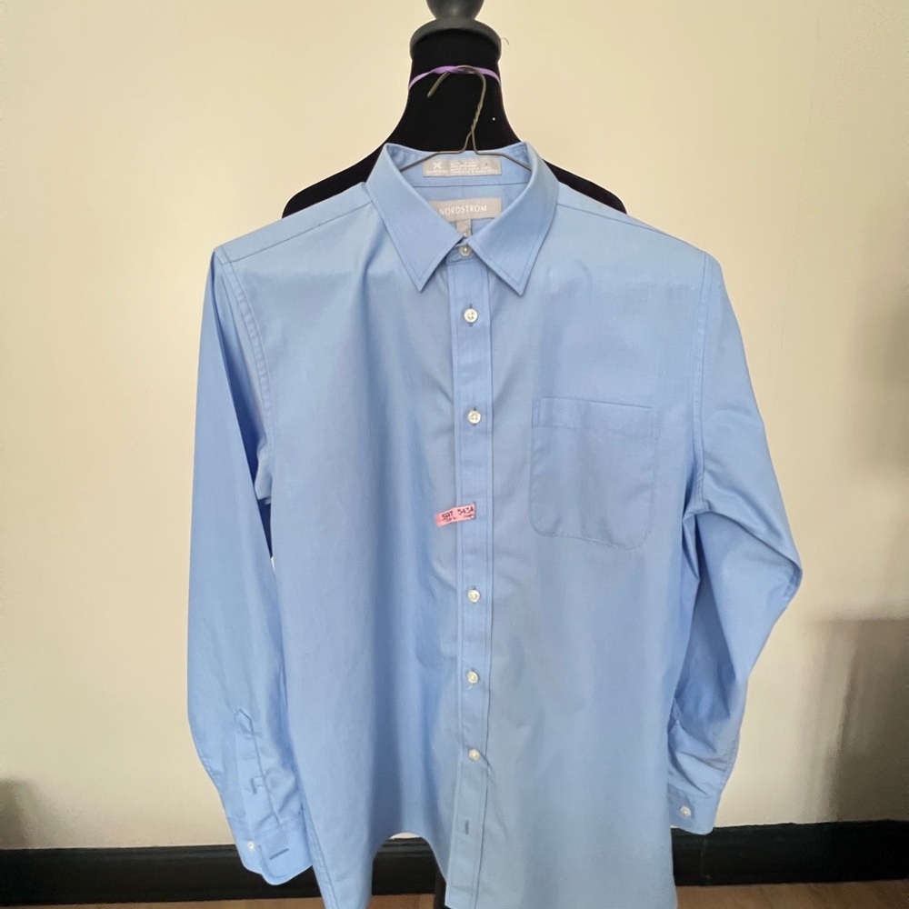 Nordstrom Sky Blue Button-Down Shirt